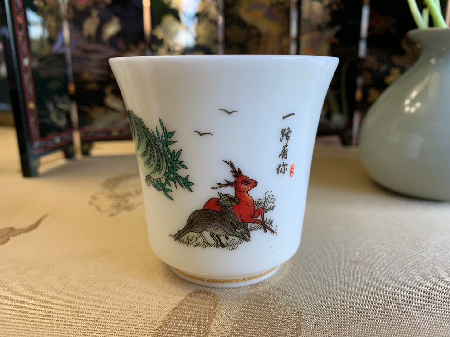 Magic Teacup--Two Deer