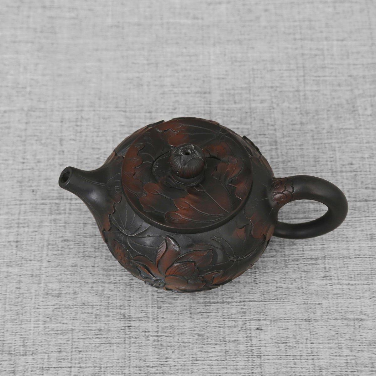 Handcraf Man Diao (Full Carvings) Jian Shui Purple Pottery Teapot --A