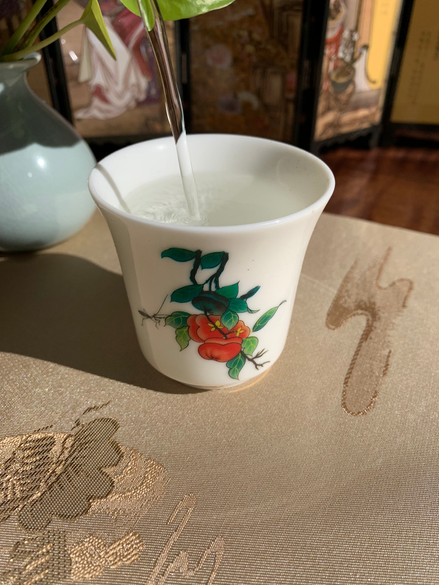 Magic Teacup--Persimmons