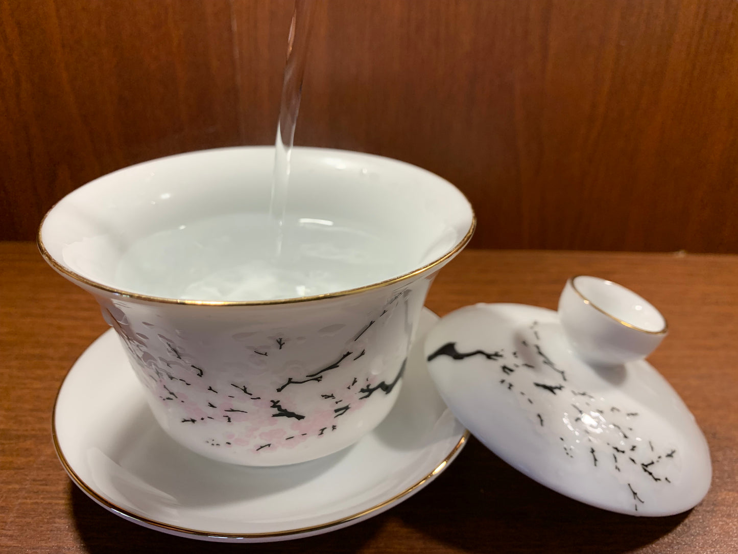 Magic Gaiwan -- Pink Plum Blossom