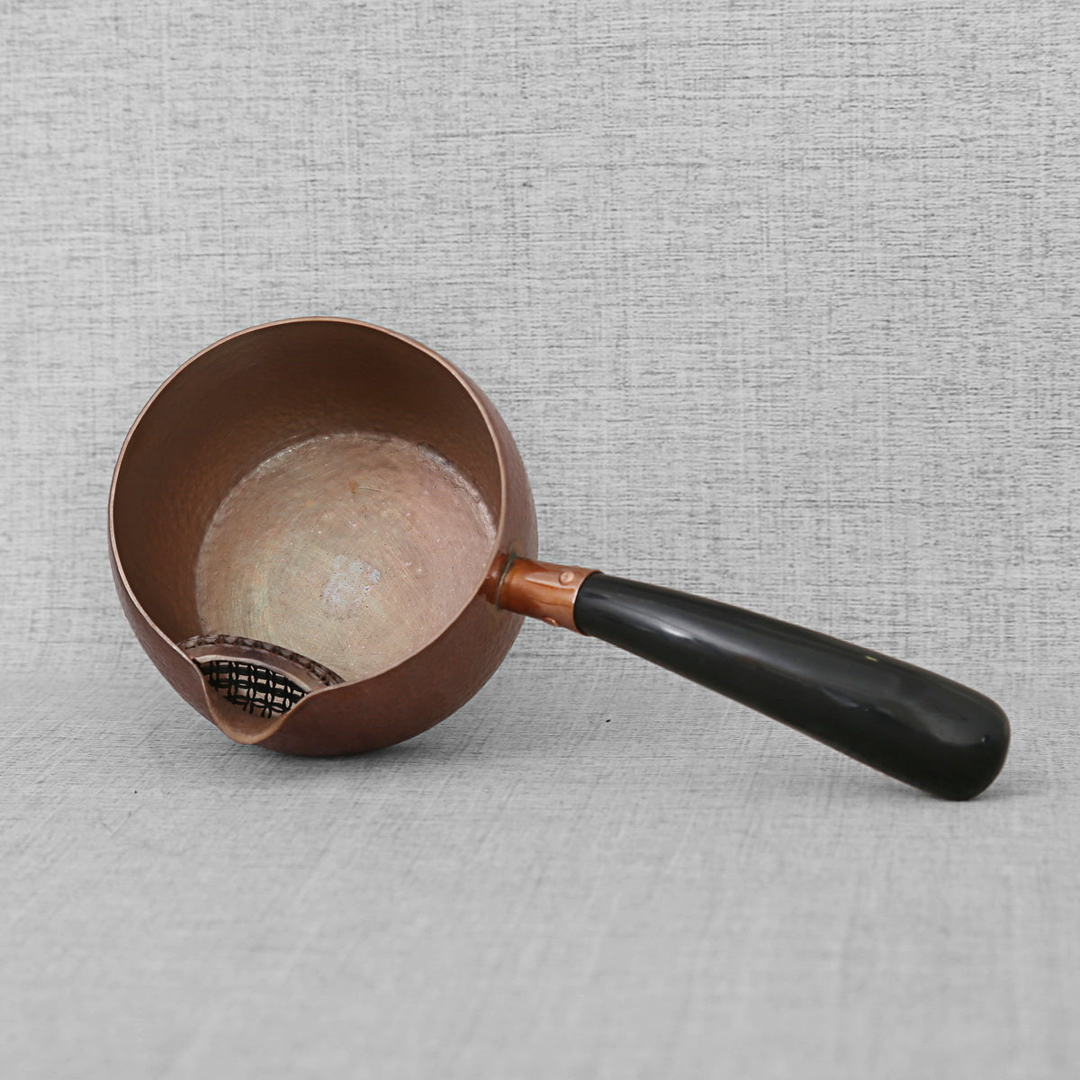 Copper Tea Boiler (without lid) - Side-handle, 600ml - Taishan Tea Club