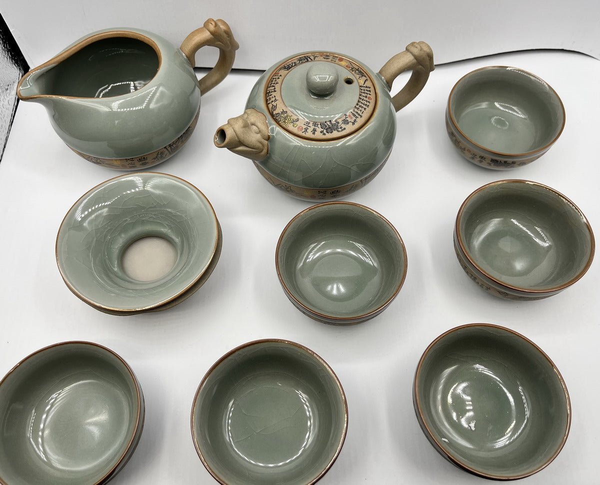 Geyao Ru Kiln Tea Set 10 Pieces - Taishan Tea Club