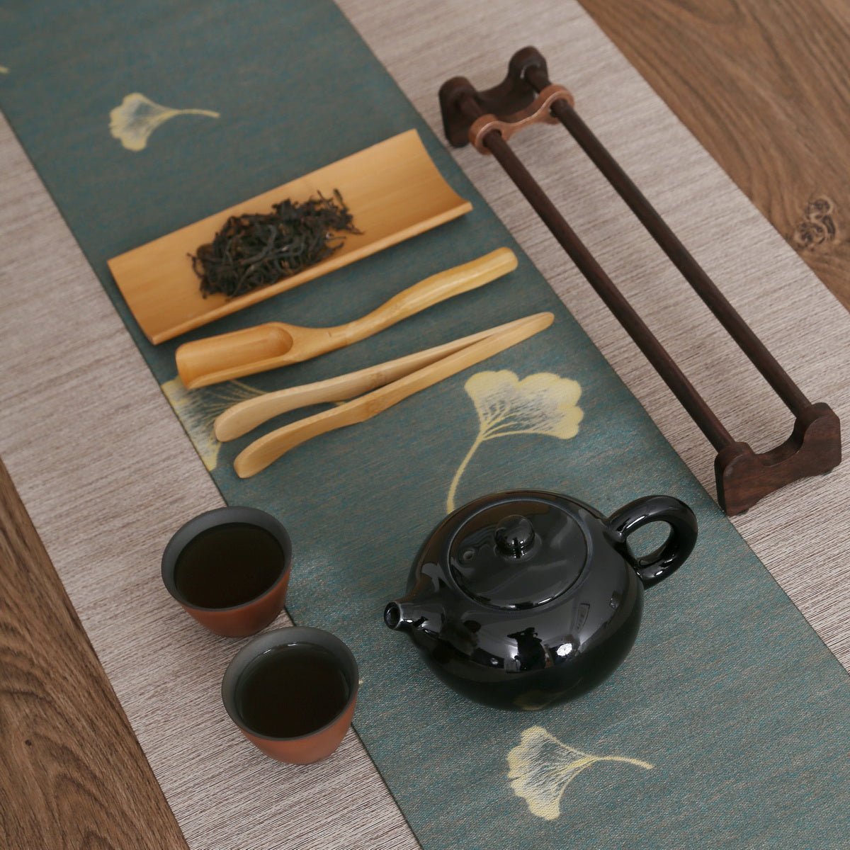 Gold Leaf Black Single Jian Zhan Teapot - Taishan Tea Club