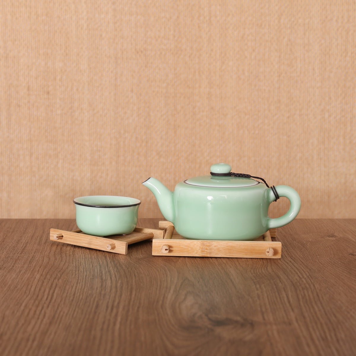 Longquan Celadon 3 Color Di Ware Gift Tea Set - Taishan Tea Club