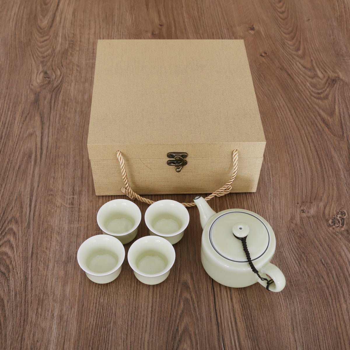 Longquan Celadon 3 Color Di Ware Gift Tea Set - Taishan Tea Club