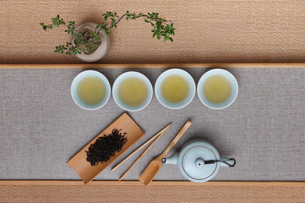 Longquan Celadon 3 Color Di Ware Gift Tea Set - Taishan Tea Club