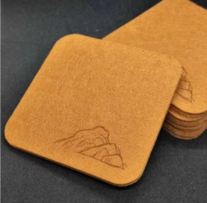 Absorbent Teacup Coasters Sets - Mountains