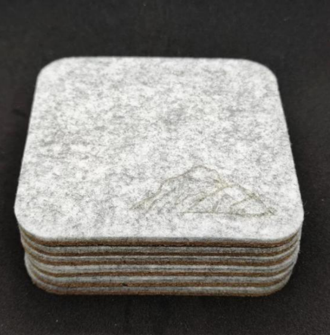 Absorbent Teacup Coasters Sets - Mountains