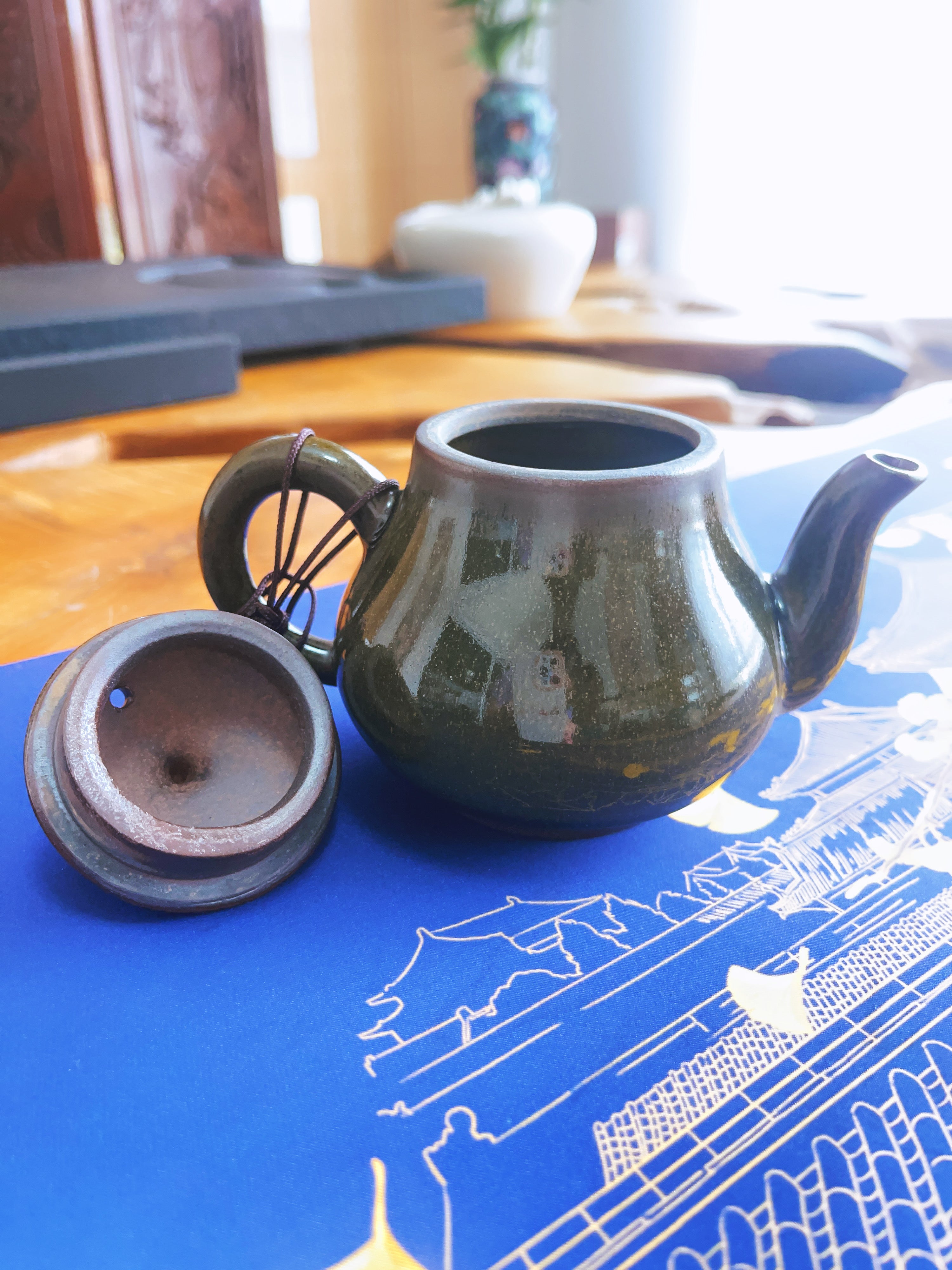 Jasper Tenmoku Teapot