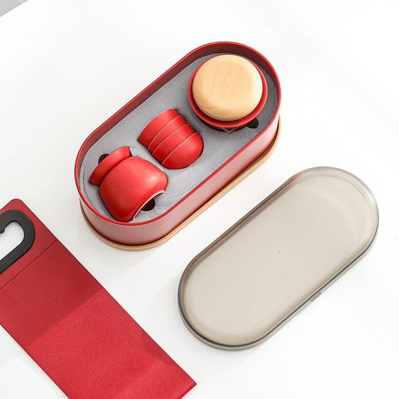 Lucky Red Packets Teacups Set - Travel Teaset