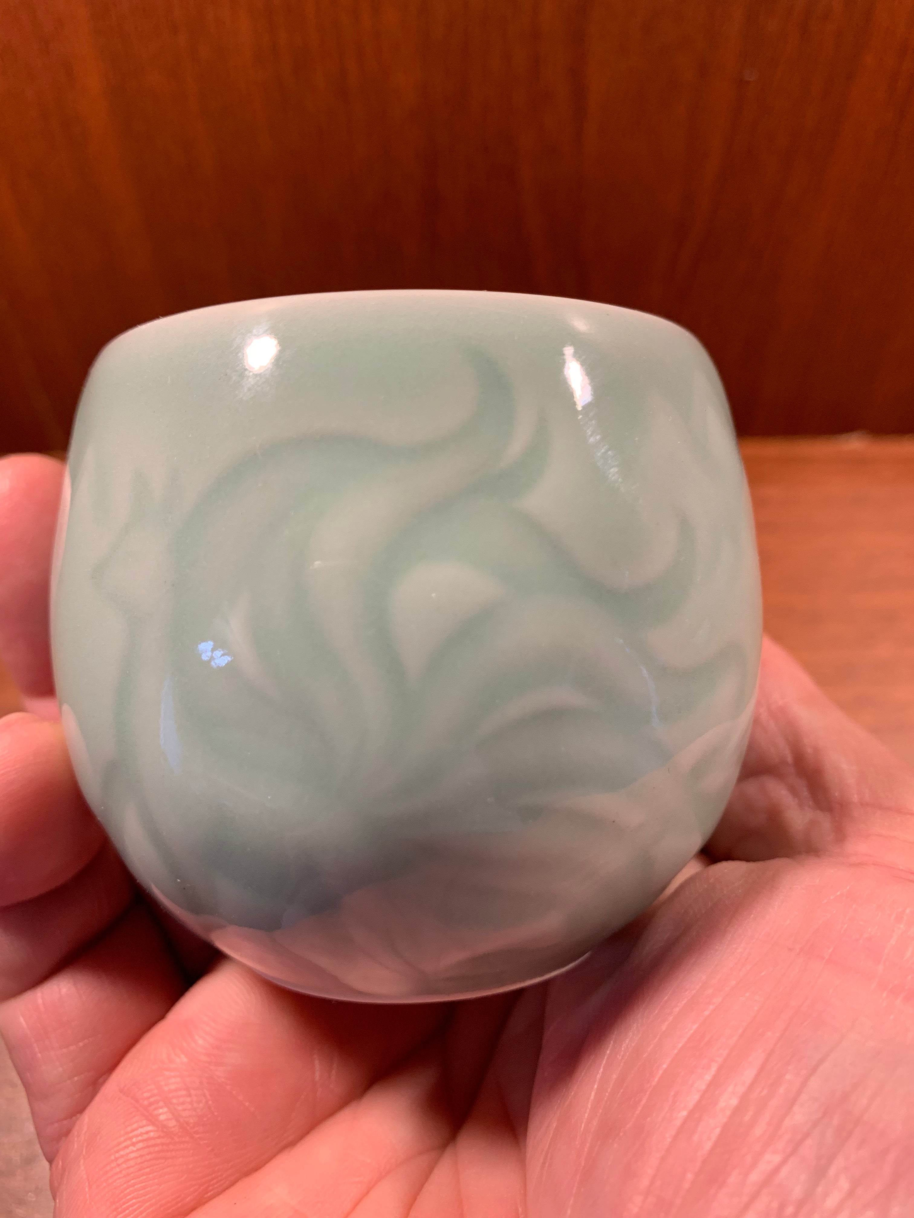 Single Teacup, Longquan Celadon (Dragon egg, Nine-tailed fox, Di Pale Blue, 90ml)