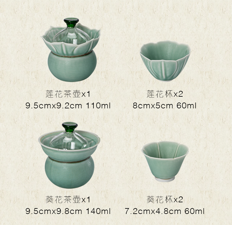 Soda Green Travel Tea Set