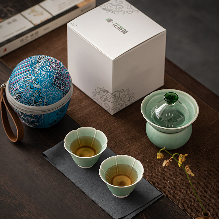 Soda Green Travel Tea Set