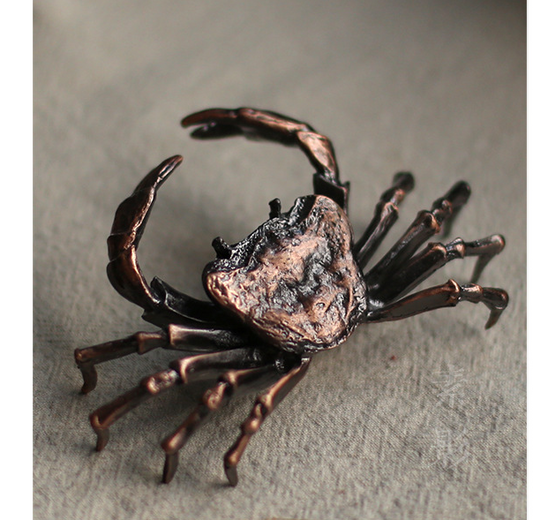 Crab Copper Lid Saucer