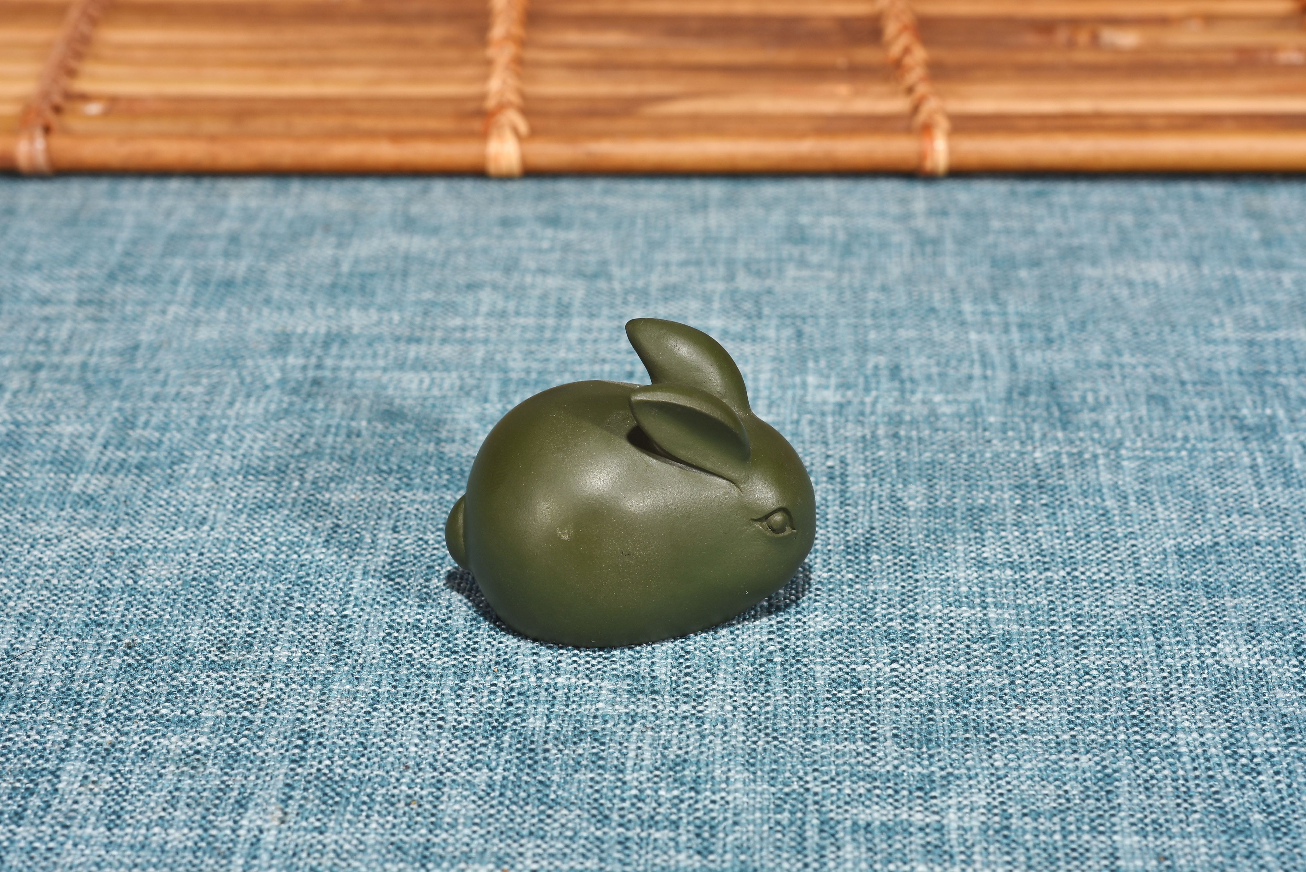 Green Clay Rabbit Tea Pet – TSTea