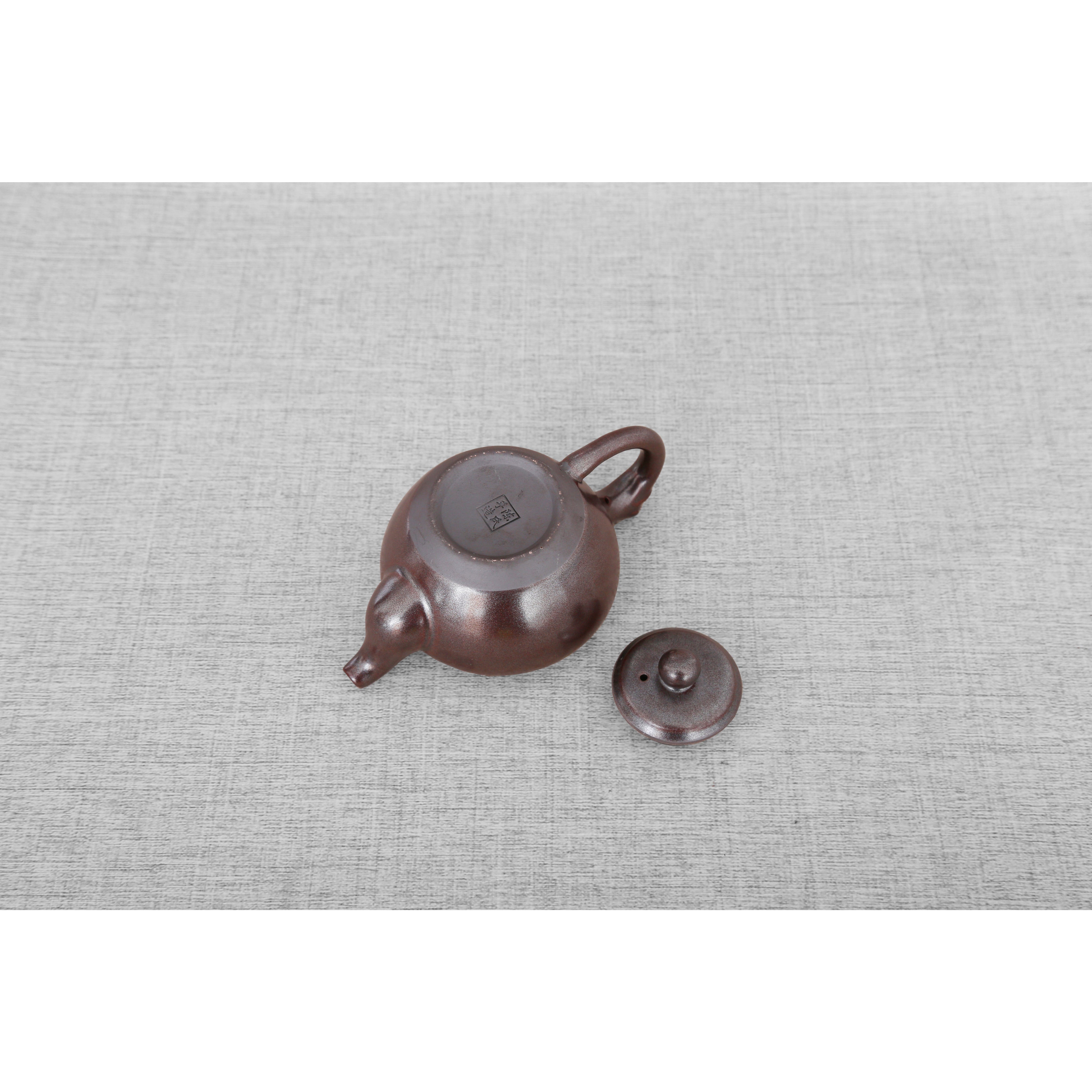 Red Wood Tenmoku Teapot