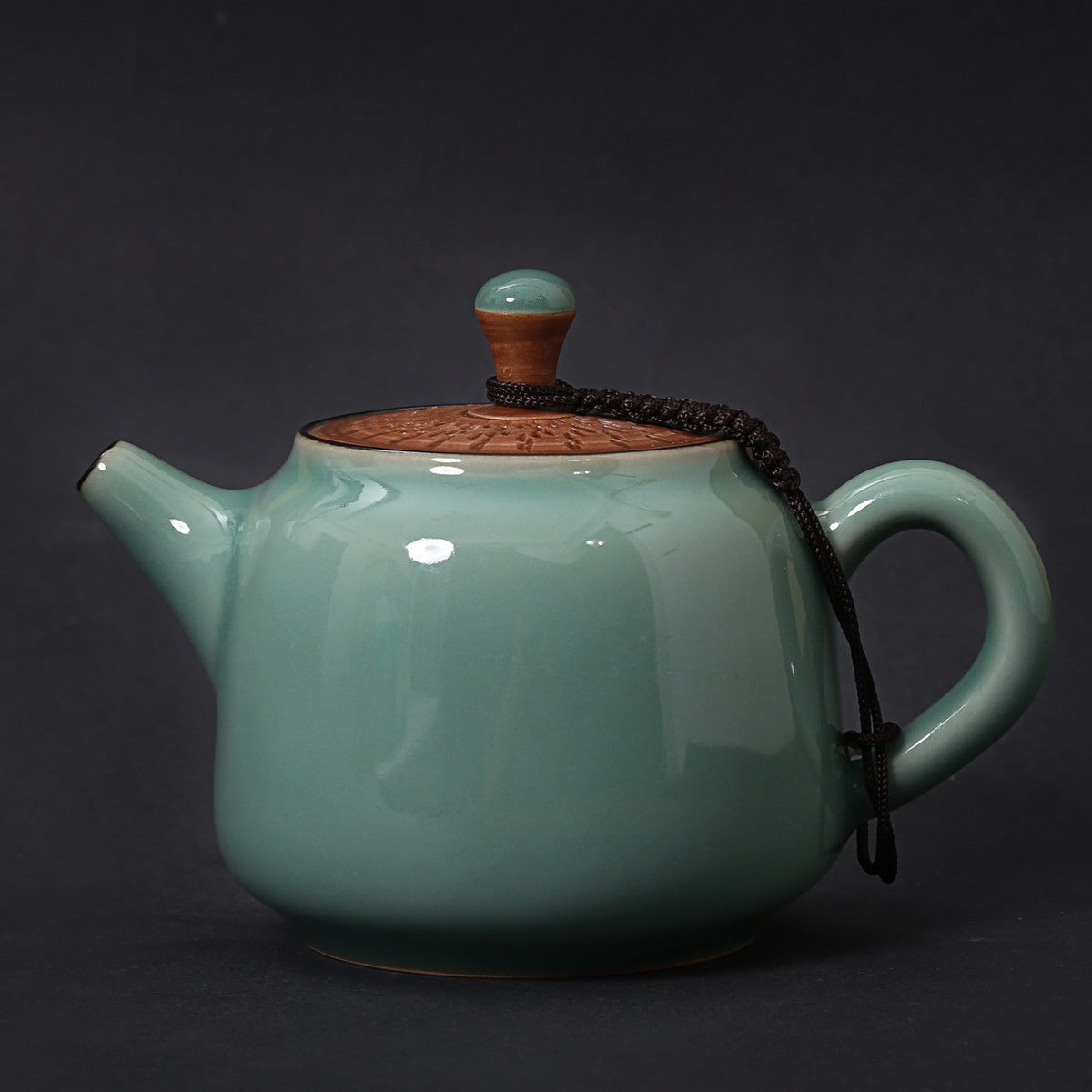 Gift Tea Set, Longquan Celadon - 1 Teapot 4 Teacups (Tiao Dao, Di Sky, 6, CYYS)