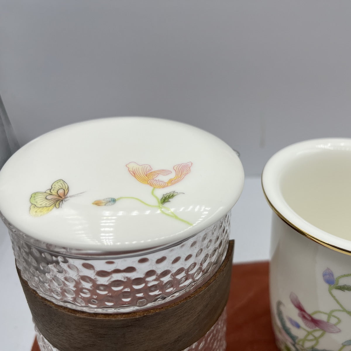 Flower & Butterfly Travel Tea Set 3 cups – TSTea