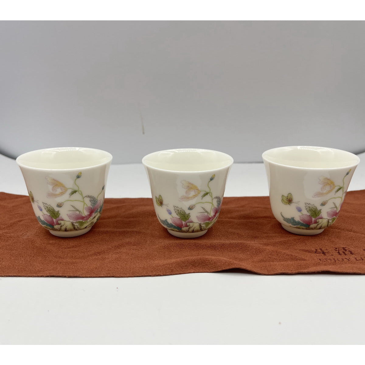 Flower & Butterfly Travel Tea Set 3 cups – TSTea