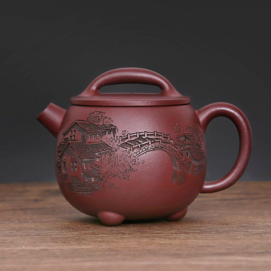 Single Teapot, Yixing Ware (Shui Xiang Meng Piao, 210ml)