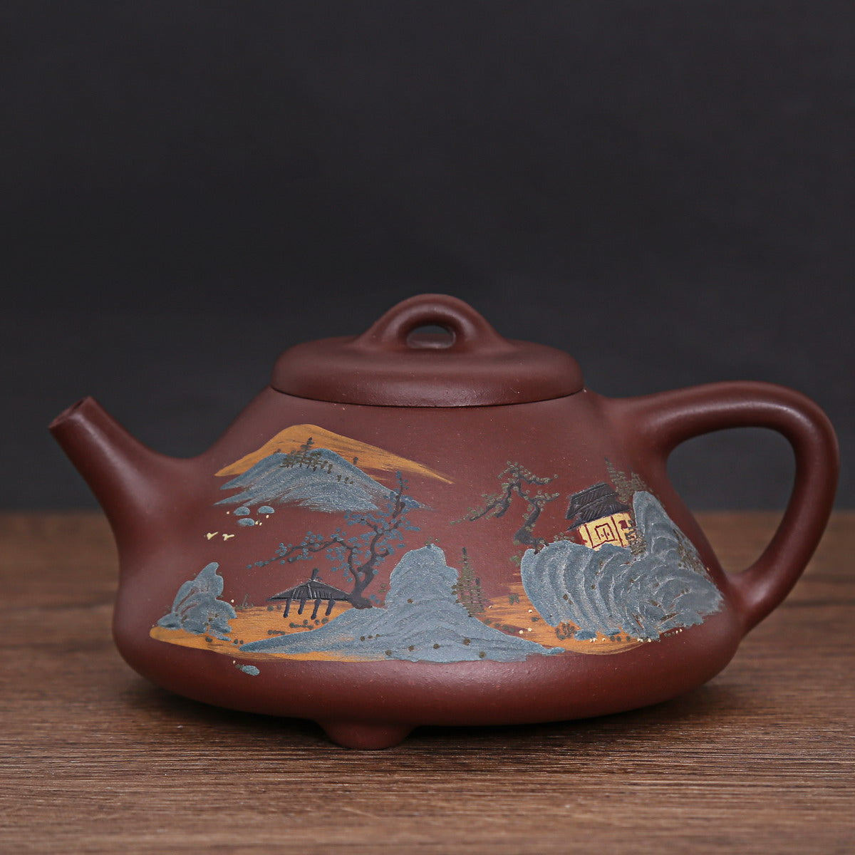 Single Teapot, Yixing Ware (Meng Jiang Nan Zi Ye, 270ml)