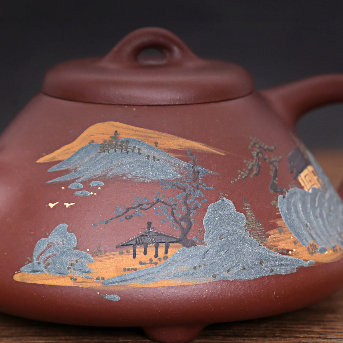 Single Teapot, Yixing Ware (Meng Jiang Nan Zi Ye, 270ml)