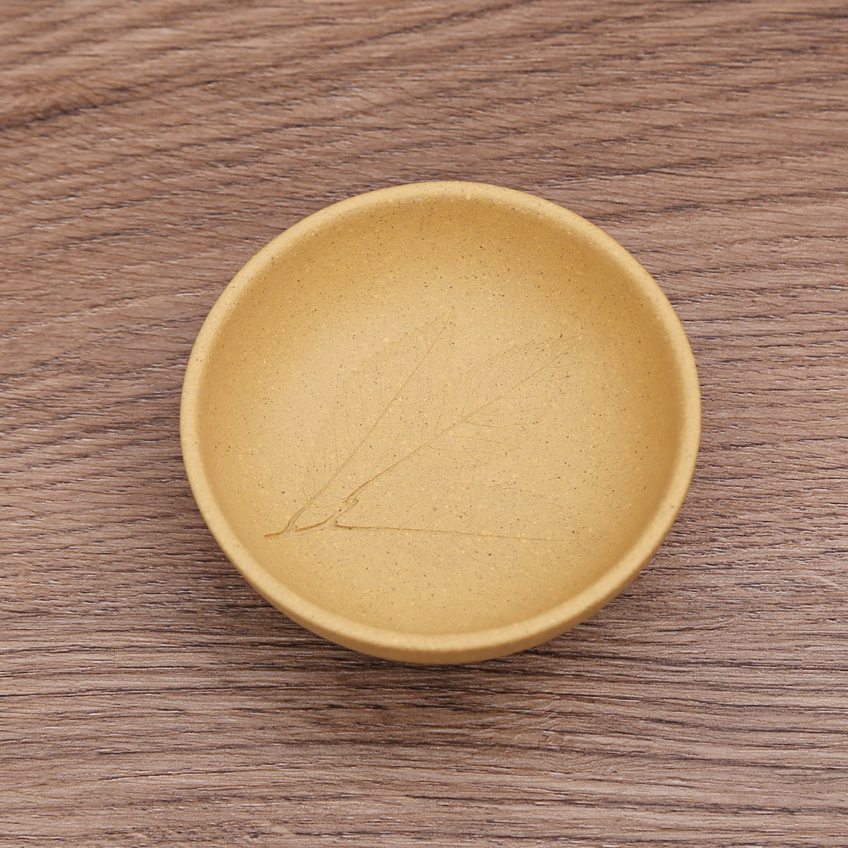 Gift Tea Set - 4 Teacups, Yixing Ware (Leaves, 50ml)