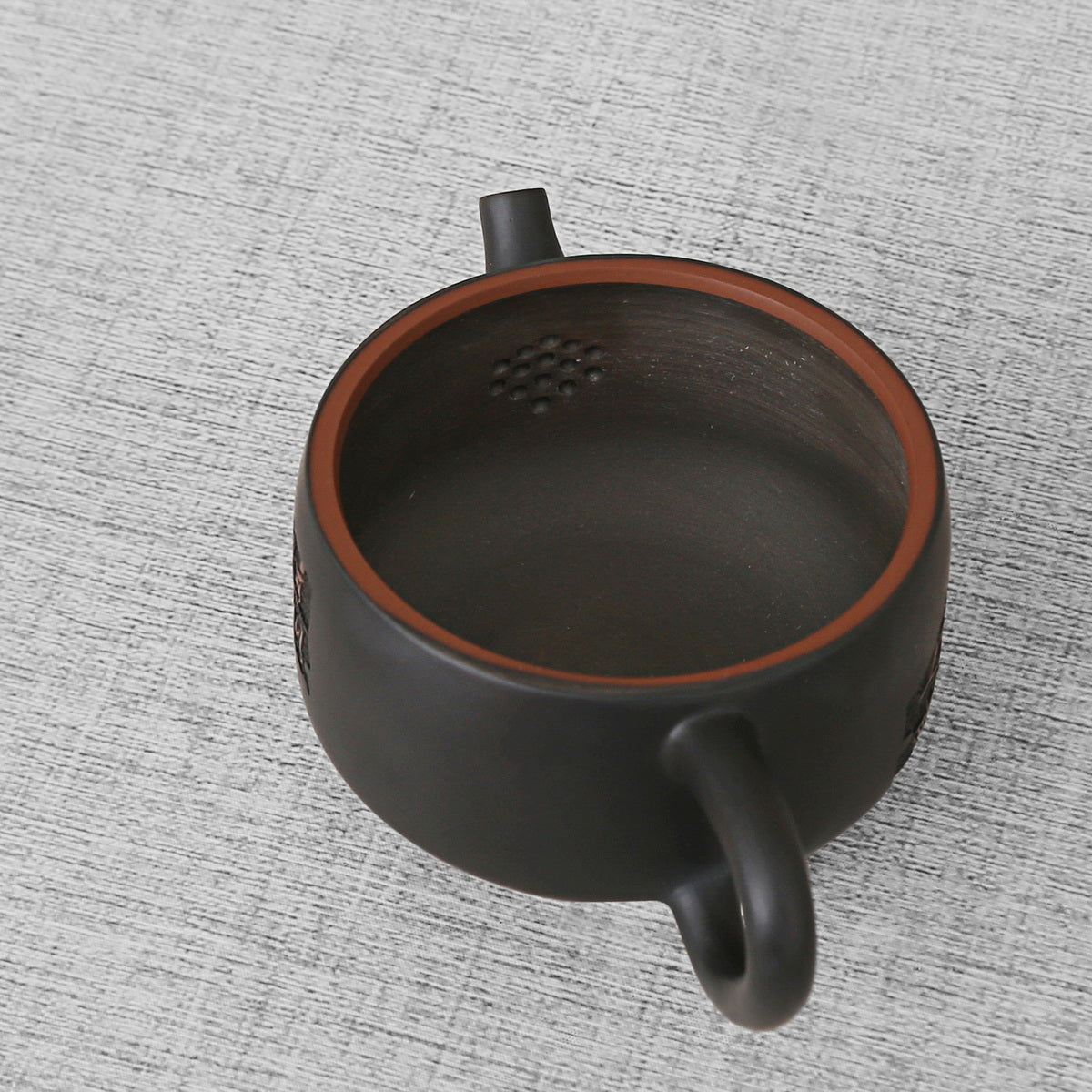 Handcraft Carving Character Jian Shui Purple Pottery Teapot
