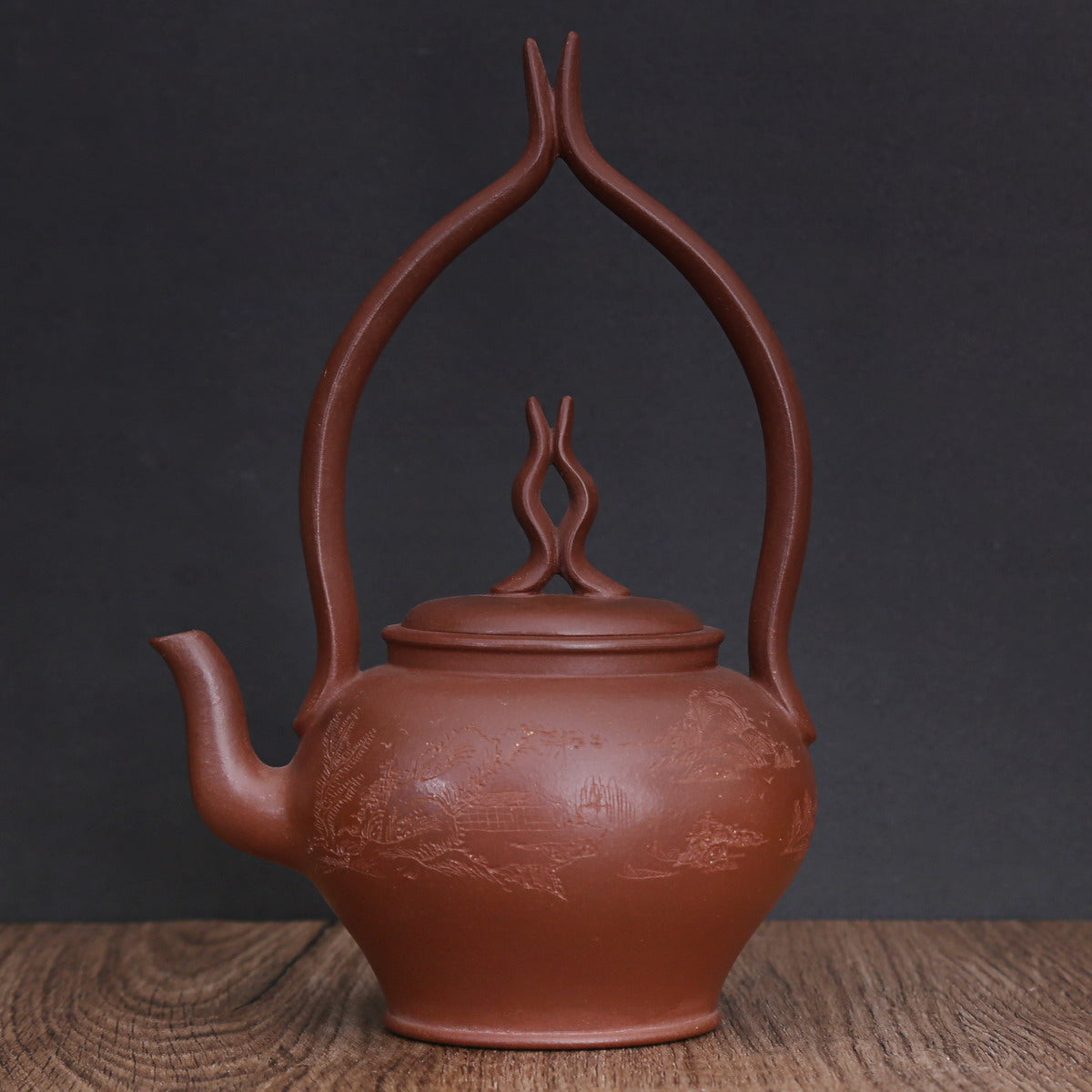 Single Teapot, Yixing Ware (Fo Shou Ti Liang, 280ml)