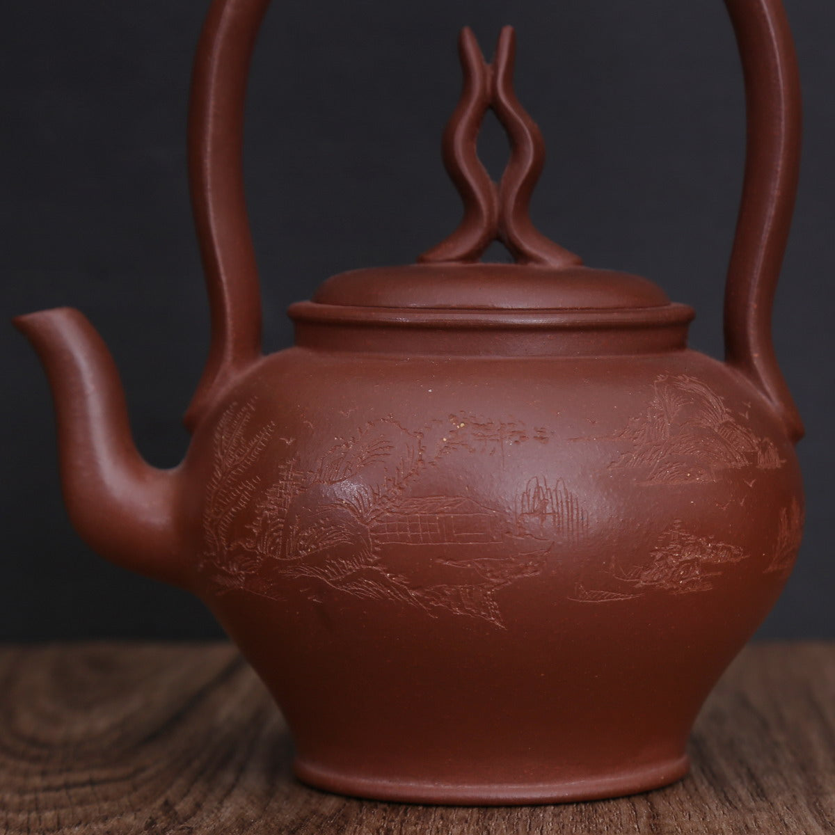 Single Teapot, Yixing Ware (Fo Shou Ti Liang, 280ml)