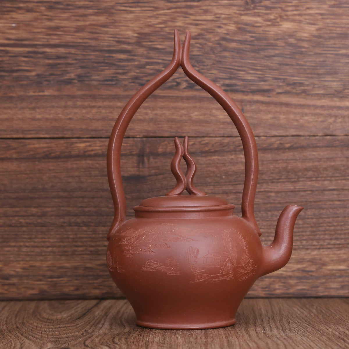 Single Teapot, Yixing Ware (Fo Shou Ti Liang, 280ml)