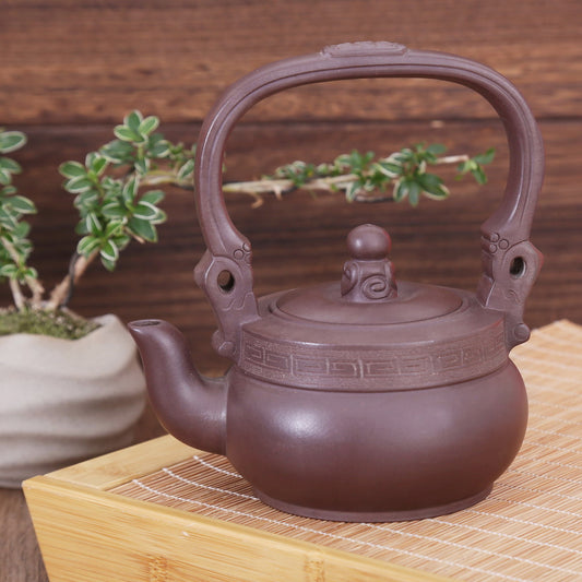Single Teapot, Yixing Ware (Ru Yi Ti Liang, 380ml)