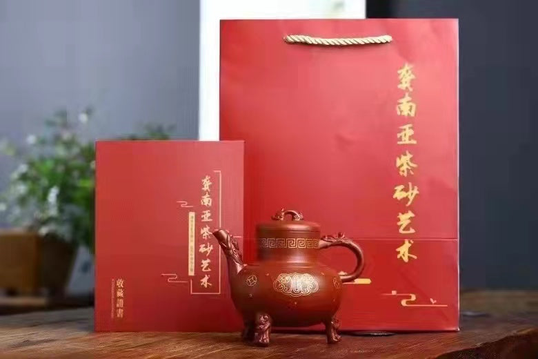 Tripartite Dragon Tea Pot