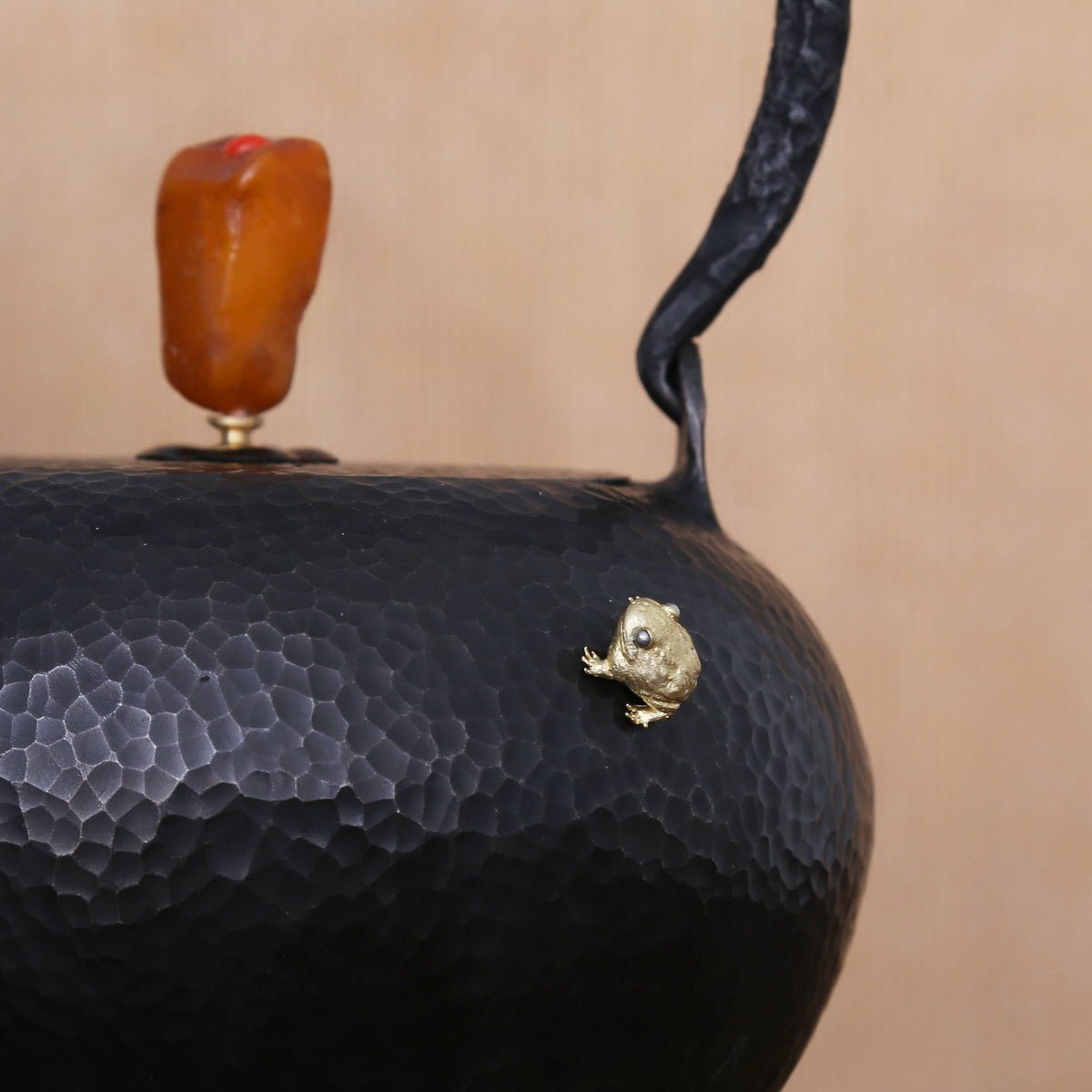 Accessories for Iron Kettle: Toad, Small (Copper) - Taishan Tea Club