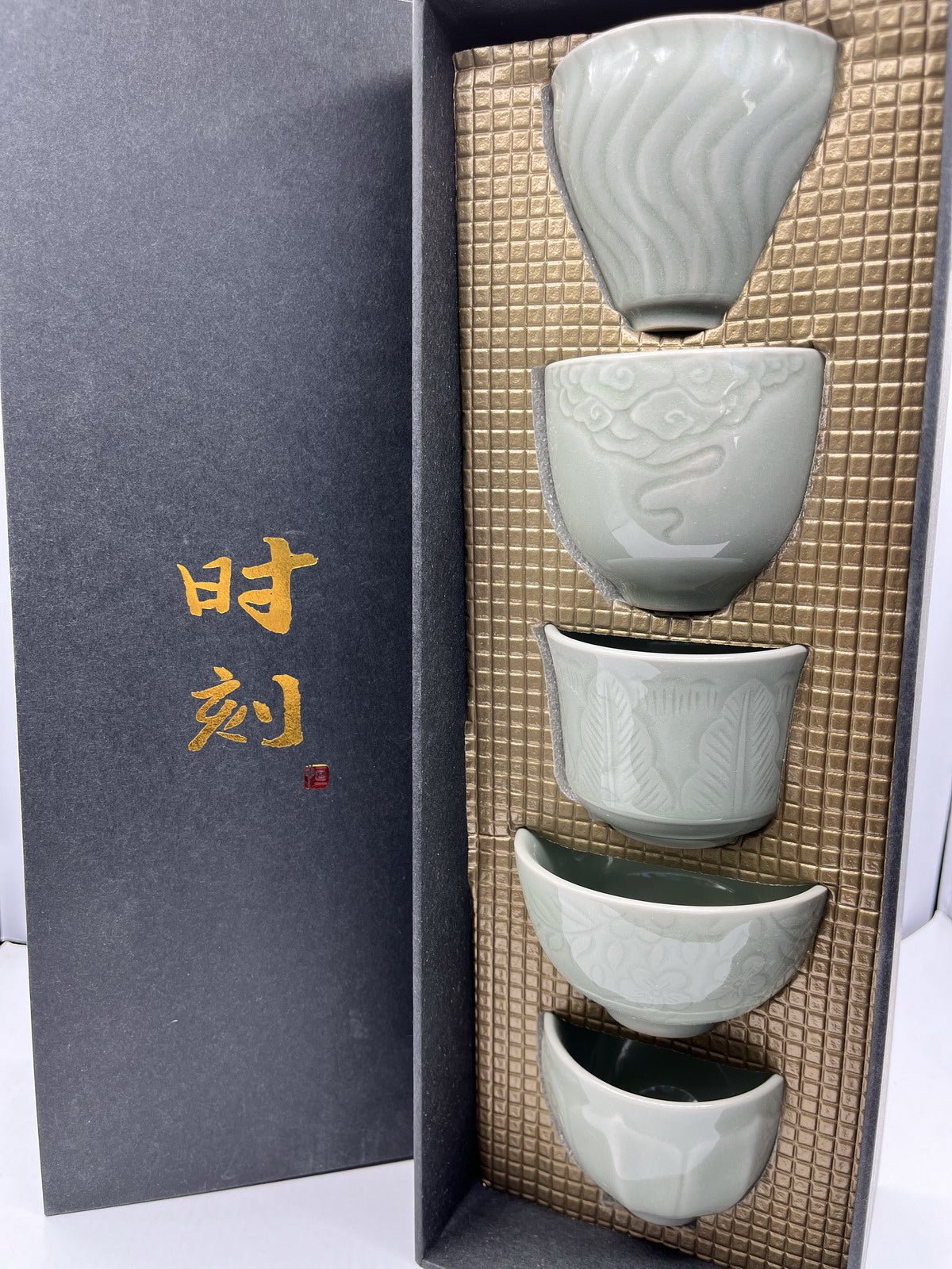 Celadon Good Luck Tea Cup Set - Taishan Tea Club