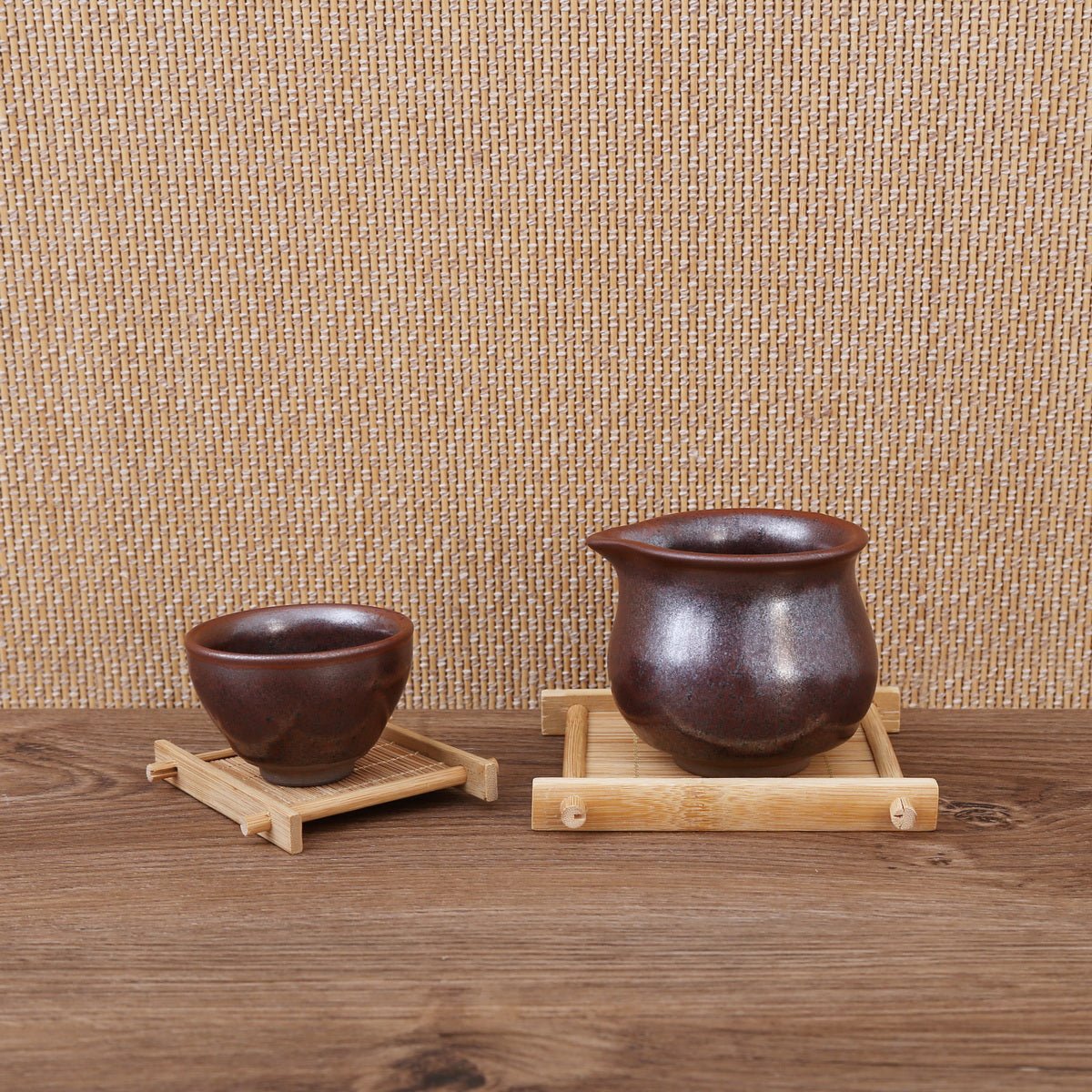 Chai Kiln Brown Jian Zhan Gift Tea Set - Taishan Tea Club