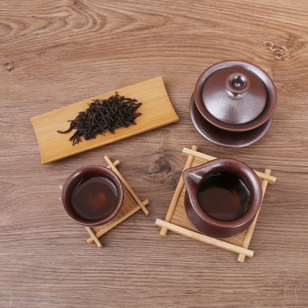 Chai Kiln Brown Jian Zhan Gift Tea Set - Taishan Tea Club