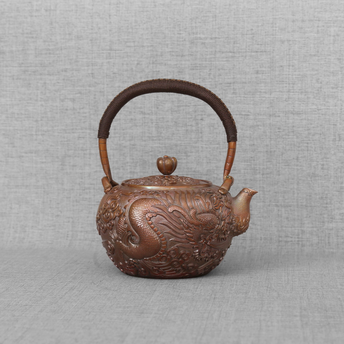 Copper Kettle - Dragon, 900ml - Taishan Tea Club