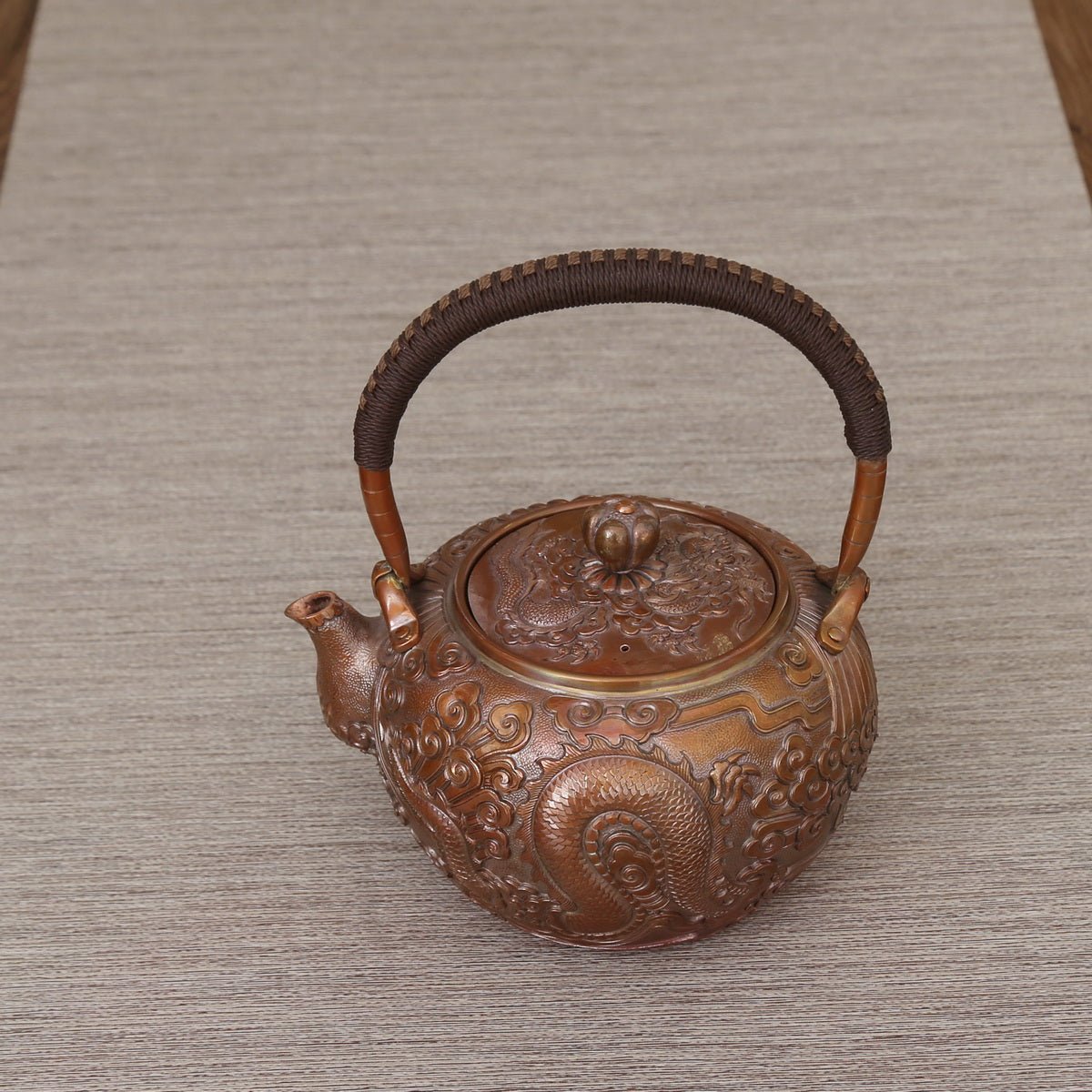 Copper Kettle - Dragon, 900ml - Taishan Tea Club