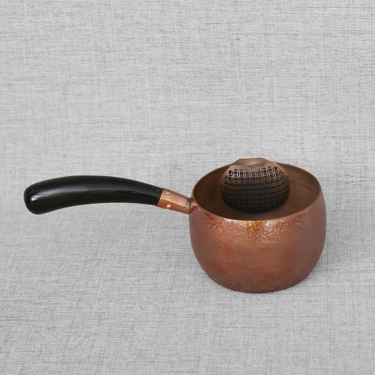 Copper Tea Boiler (without lid) - Side-handle, 800ml - Taishan Tea Club