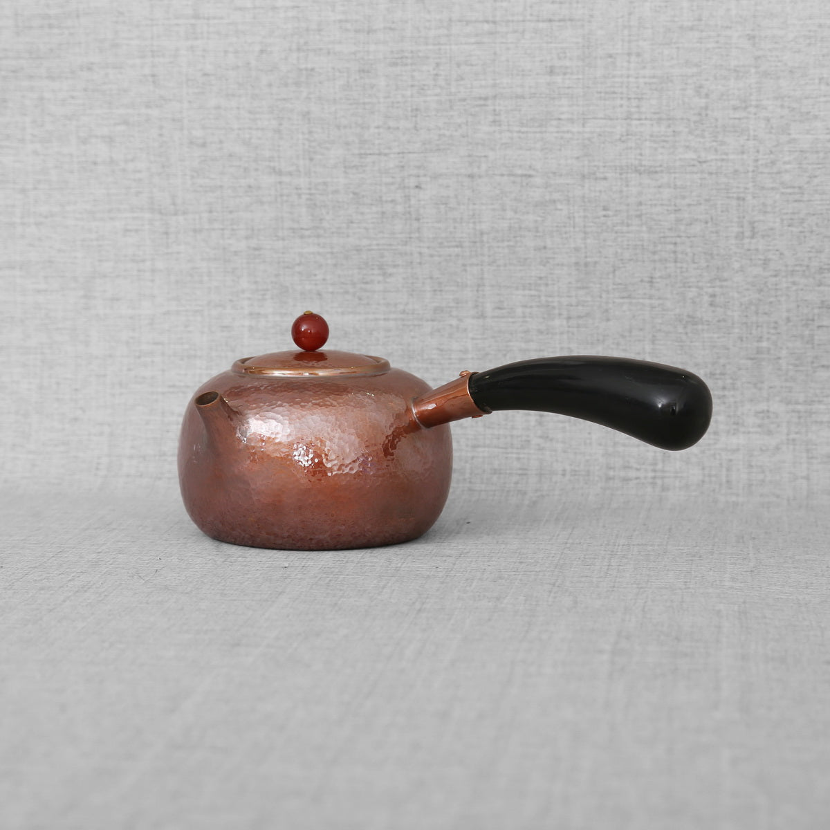 Copper Teapot - Side-handle, Red Fruit - Taishan Tea Club