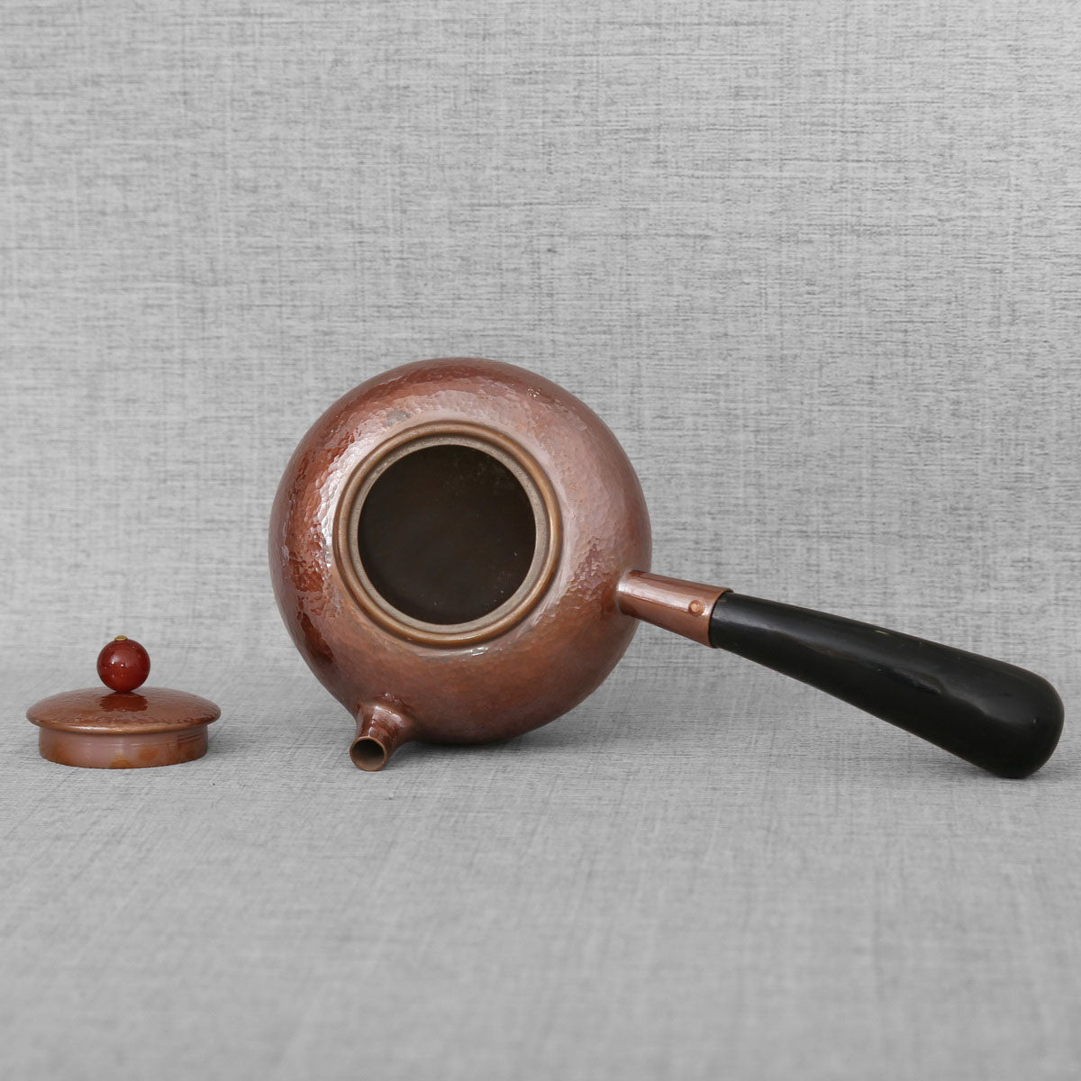 Copper Teapot - Side-handle, Red Fruit - Taishan Tea Club