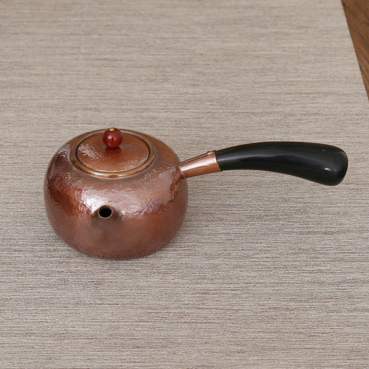 Copper Teapot - Side-handle, Red Fruit - Taishan Tea Club