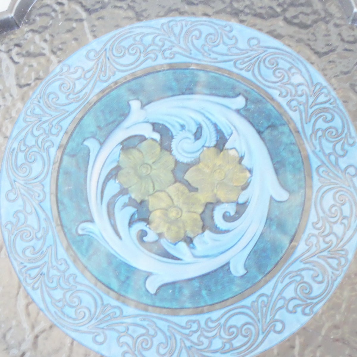 Flower Embossment pattern Iron Tea Tray – TSTea