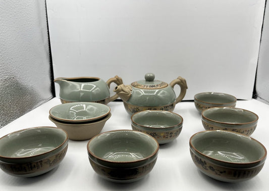 Geyao Ru Kiln Tea Set 10 Pieces - Taishan Tea Club