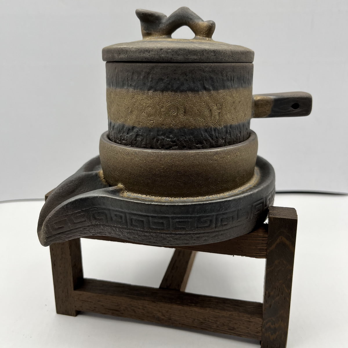 Gilt Stone Mill Semi-Automatic Gift Tea Set - Taishan Tea Club