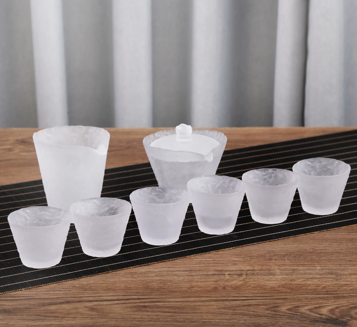 Glass Ice Dew Style Gift Tea Set - ( Non-transparent) - Taishan Tea Club