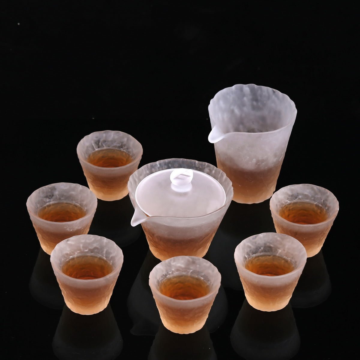 Glass Ice Dew Style Gift Tea Set - ( Non-transparent) - Taishan Tea Club