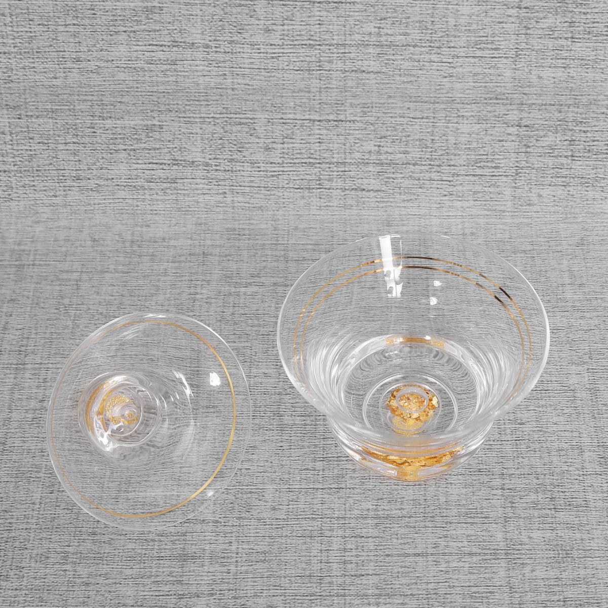 Glassware Gift Teacup with 24K Gold Foil - Taishan Tea Club