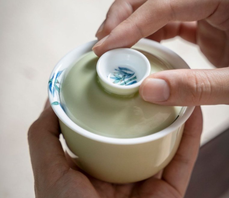 Hand-painted Bamboo Porcelain Tea Set - Taishan Tea Club